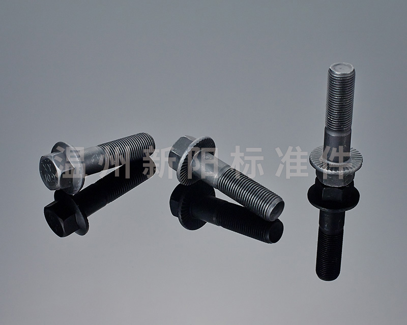 -Q181-Q180--外六角法蘭螺栓 -10.9級- 黑色達克羅 花齒法蘭螺栓13.2
