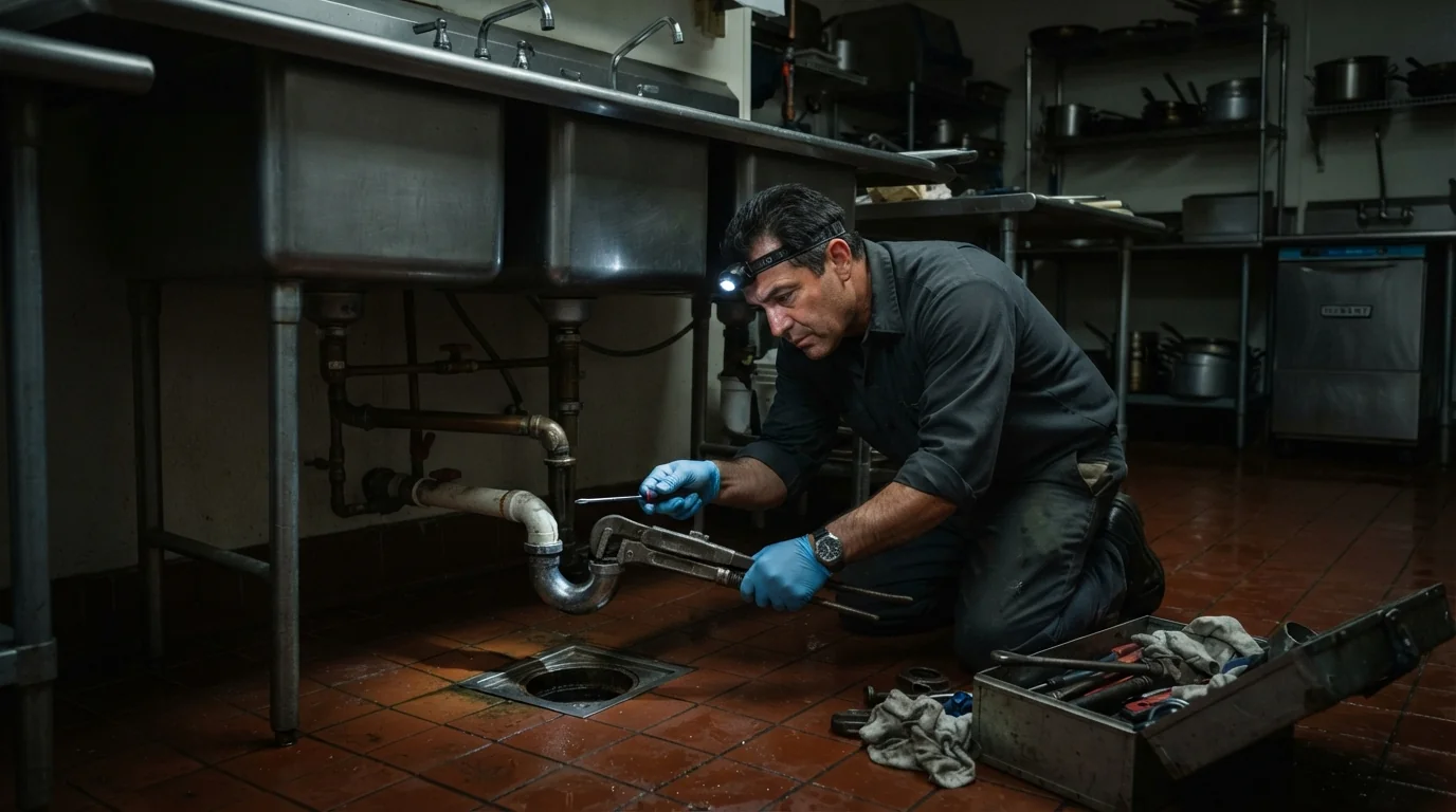Commercial plumbing work in San Jose