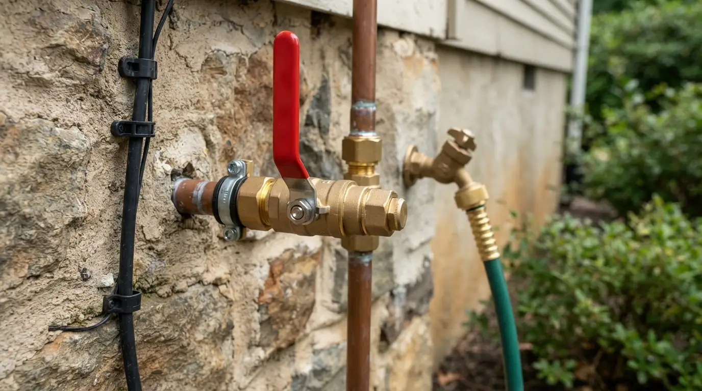 New main shutoff ball valve at a San Jose home