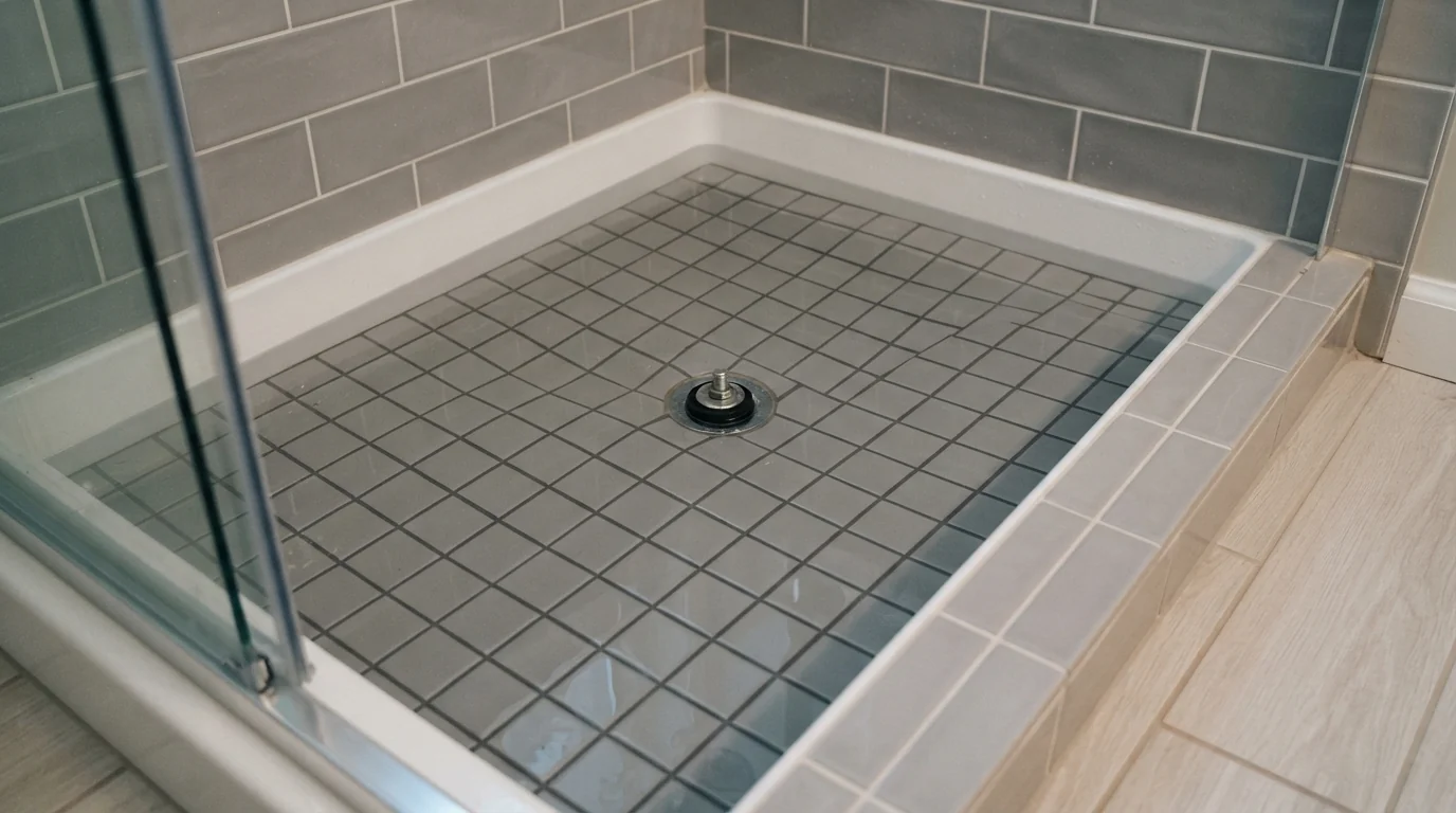 Flood test on a shower pan